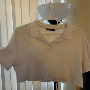 Cropped Zara Collared Top